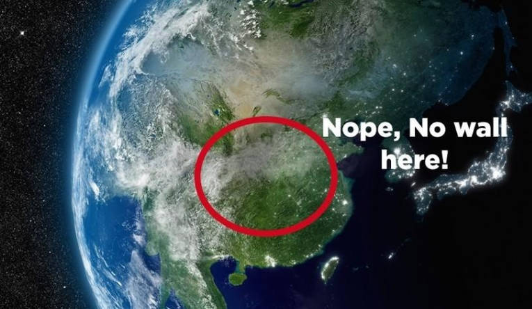 You can't see the Great Wall from space.
